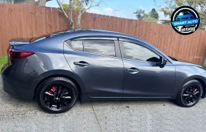 Black Mazda SEdan Window Tinting