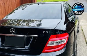 Black Mercedes Benz C class Sedan Window Tinitng