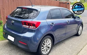 Blue Hatchback Window Tinting