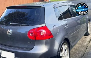 Grey Volkswagen Hatchback Car Tinting