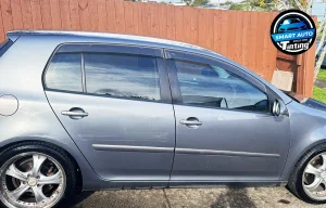 Grey Volkswagen Hatchback car Window tinting