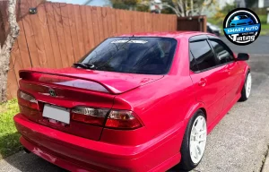 red honda torneo sedan window tinting