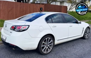 White Holden Commodore Window Tinting